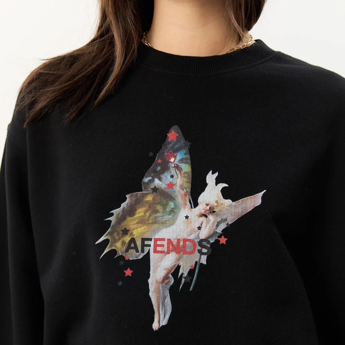 AFENDS Women's Pixie Crew - Black - Image 5