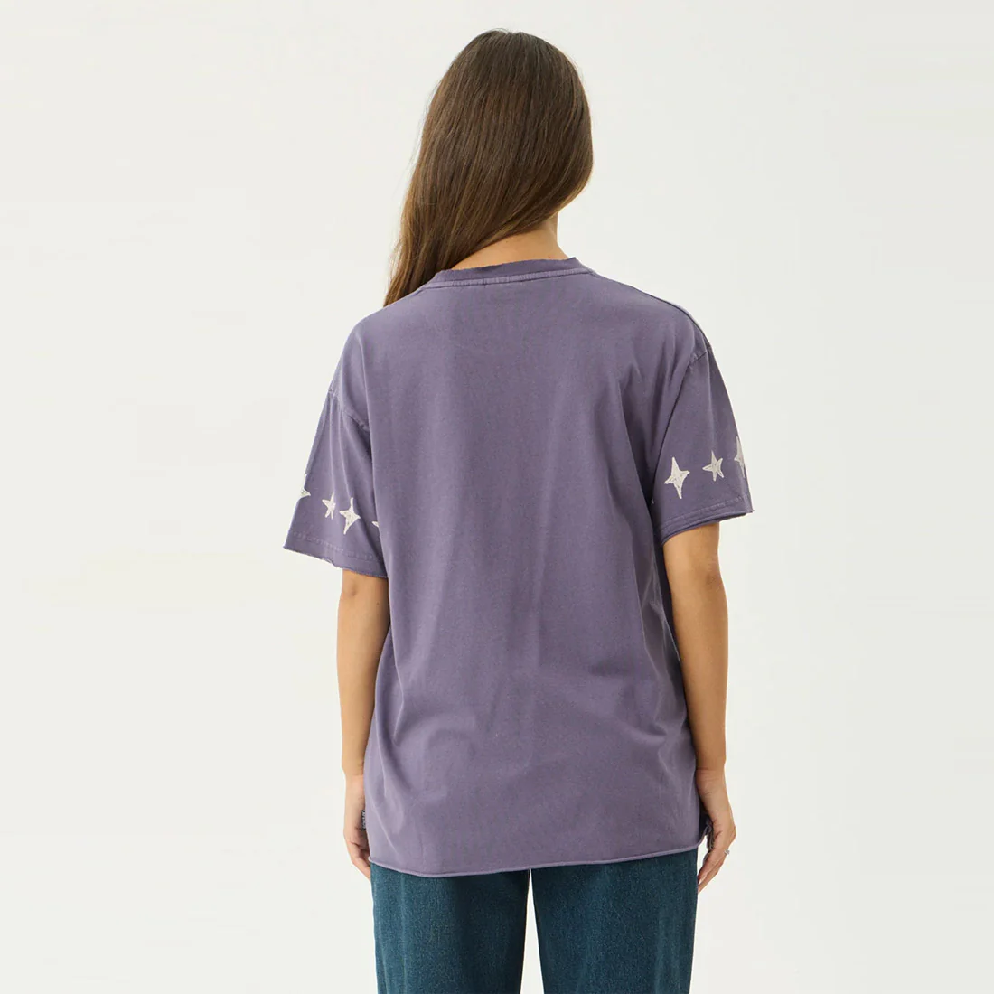AFENDS Women's Raven Oversized Tee - Vintage Aubergine - Image 4