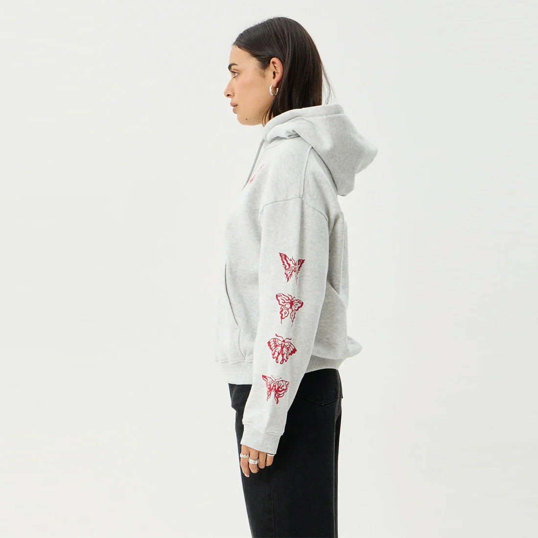 AFENDS Women's Rise Pull On Hood - Grey Marle - Image 3