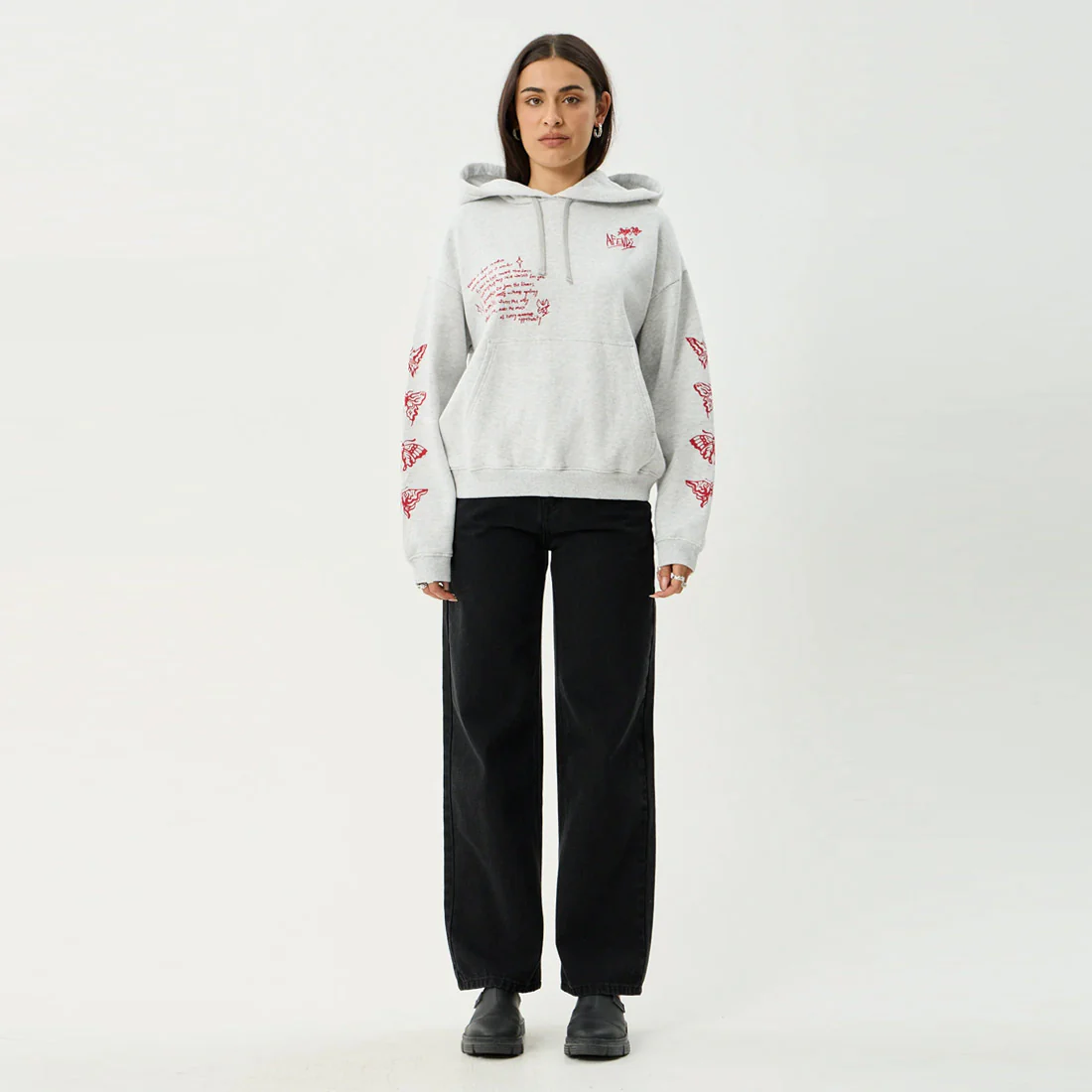 AFENDS Women's Rise Pull On Hood - Grey Marle - Image 7