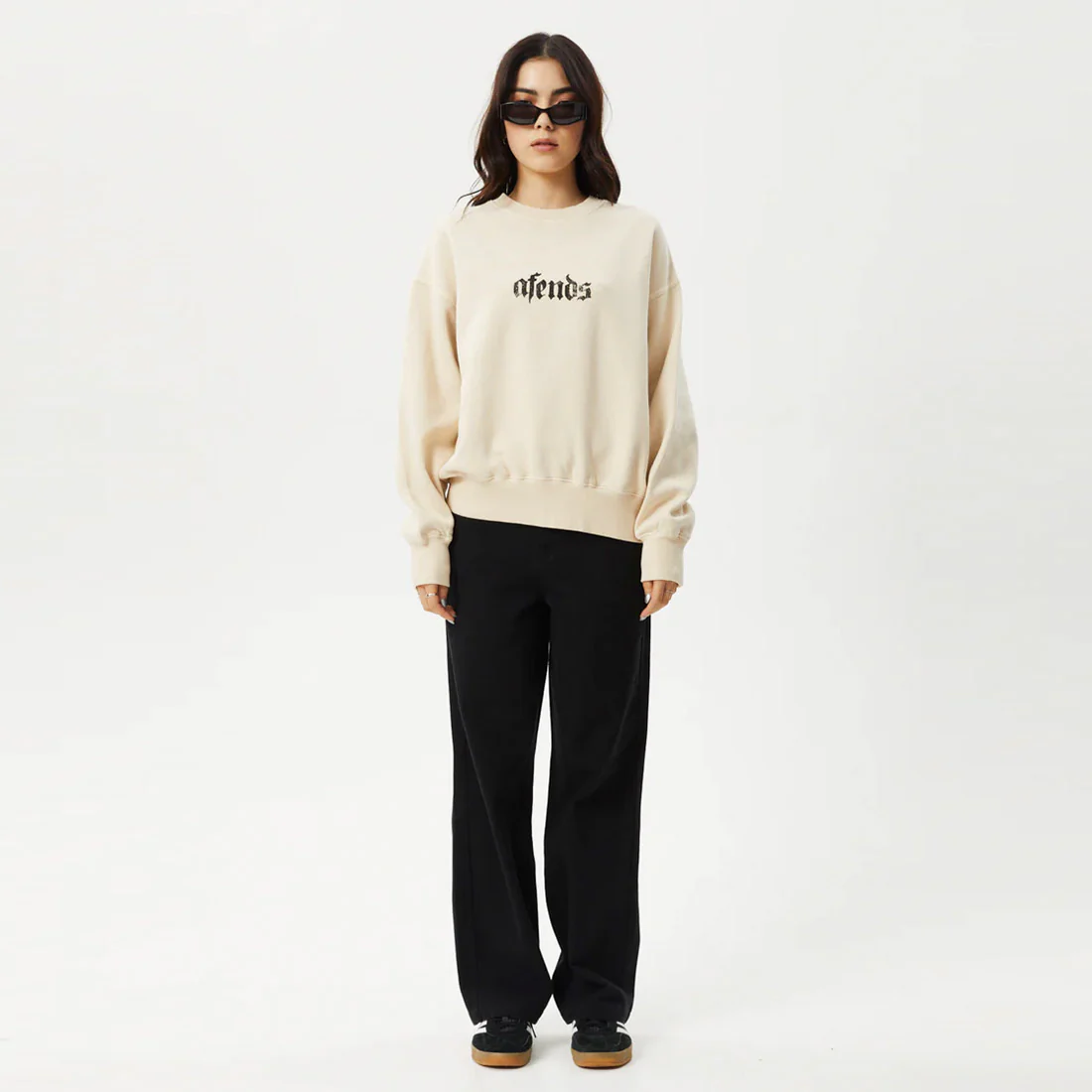 AFENDS Women's Scorpio Crew - Sand - Image 6