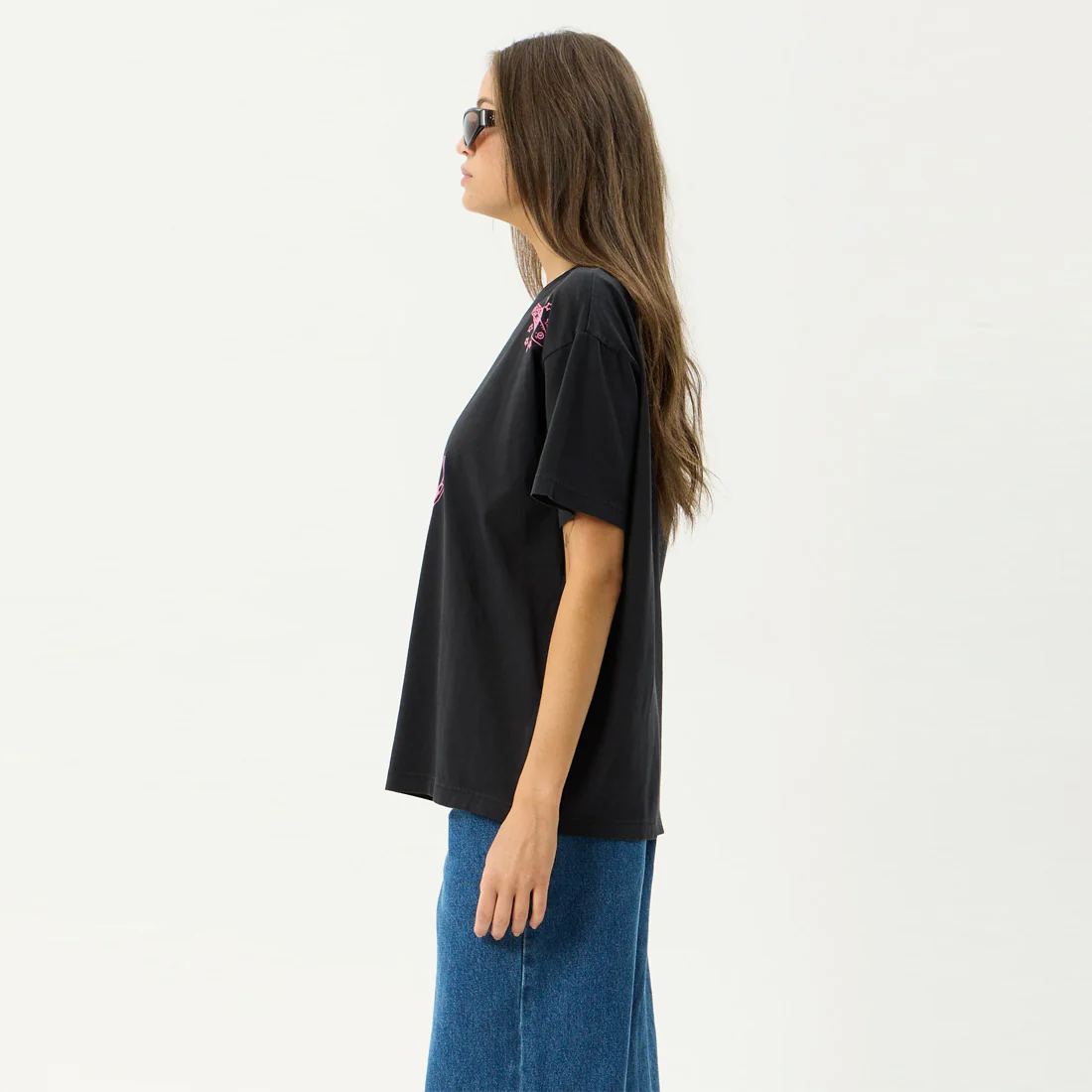 AFENDS Women's Sea Siren Oversized Tee - Stone Black - Image 4