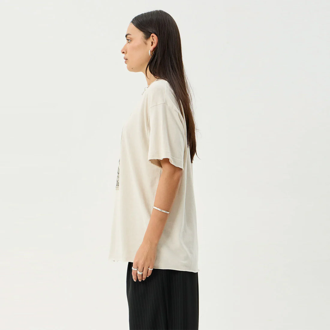 AFENDS Women's Temptation Oversized Tee - Moonbeam - Image 3