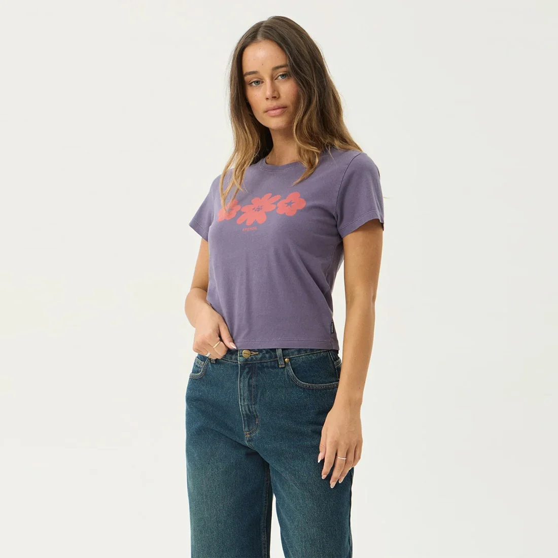 AFENDS Women's Terra Baby Tee - Vintage Aubergine