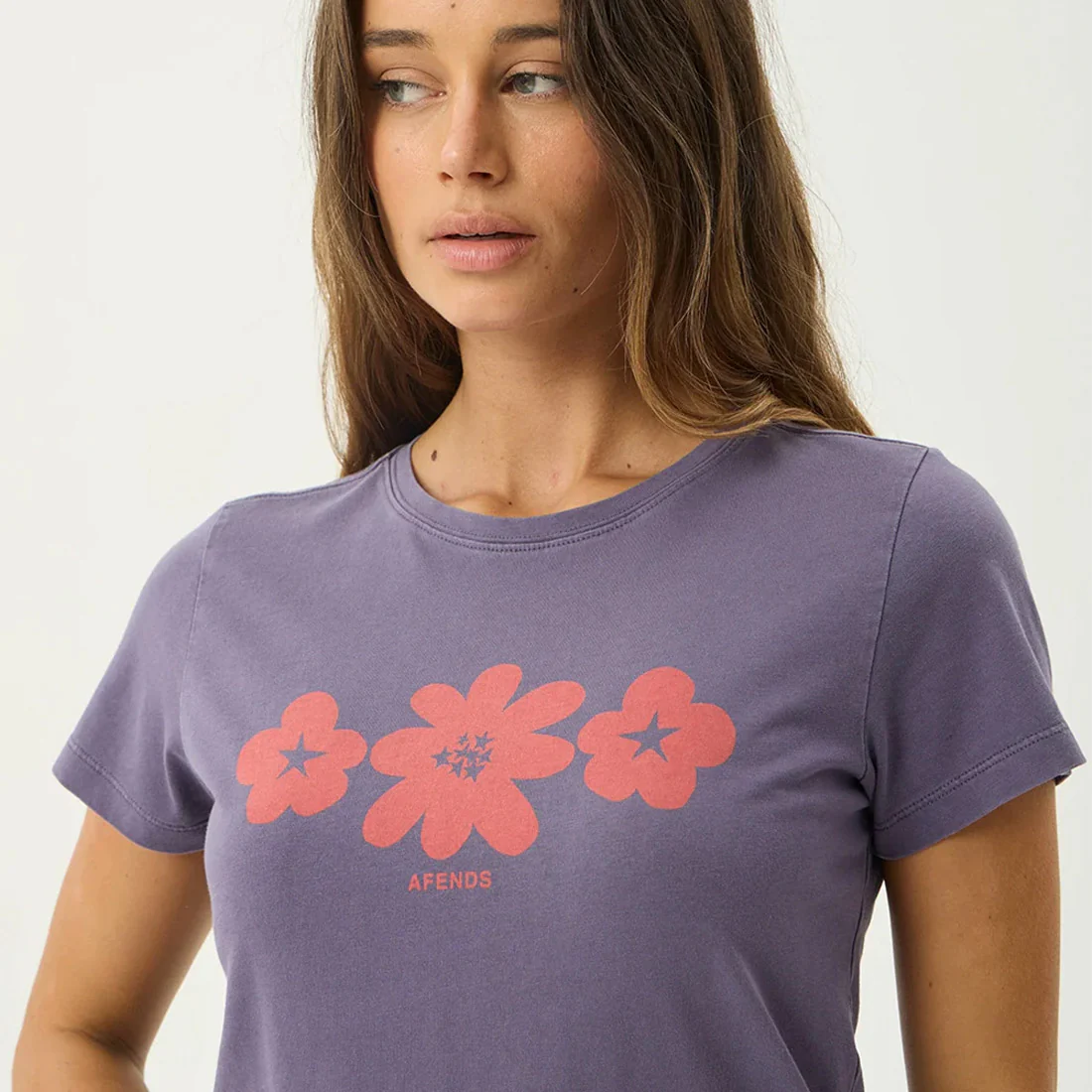 AFENDS Women's Terra Baby Tee - Vintage Aubergine - Image 2