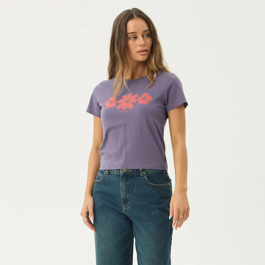 AFENDS Women's Terra Baby Tee - Vintage Aubergine - Image 3