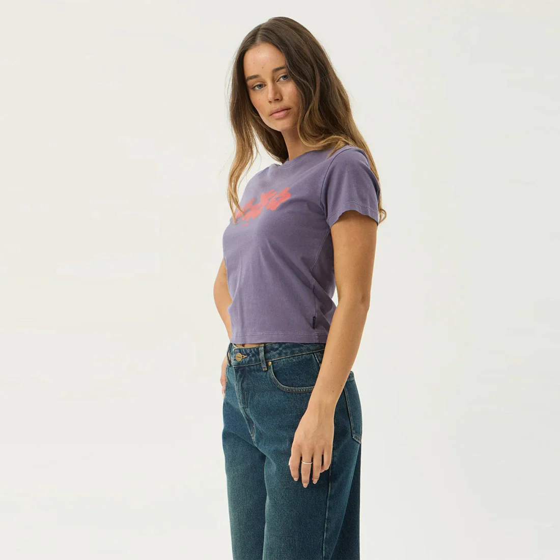 AFENDS Women's Terra Baby Tee - Vintage Aubergine - Image 4
