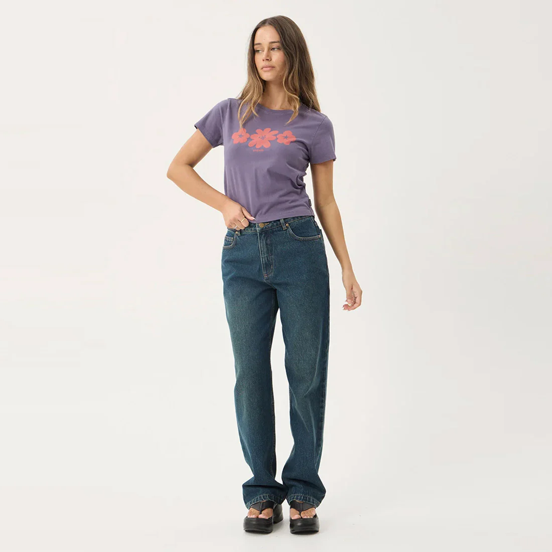 AFENDS Women's Terra Baby Tee - Vintage Aubergine - Image 7