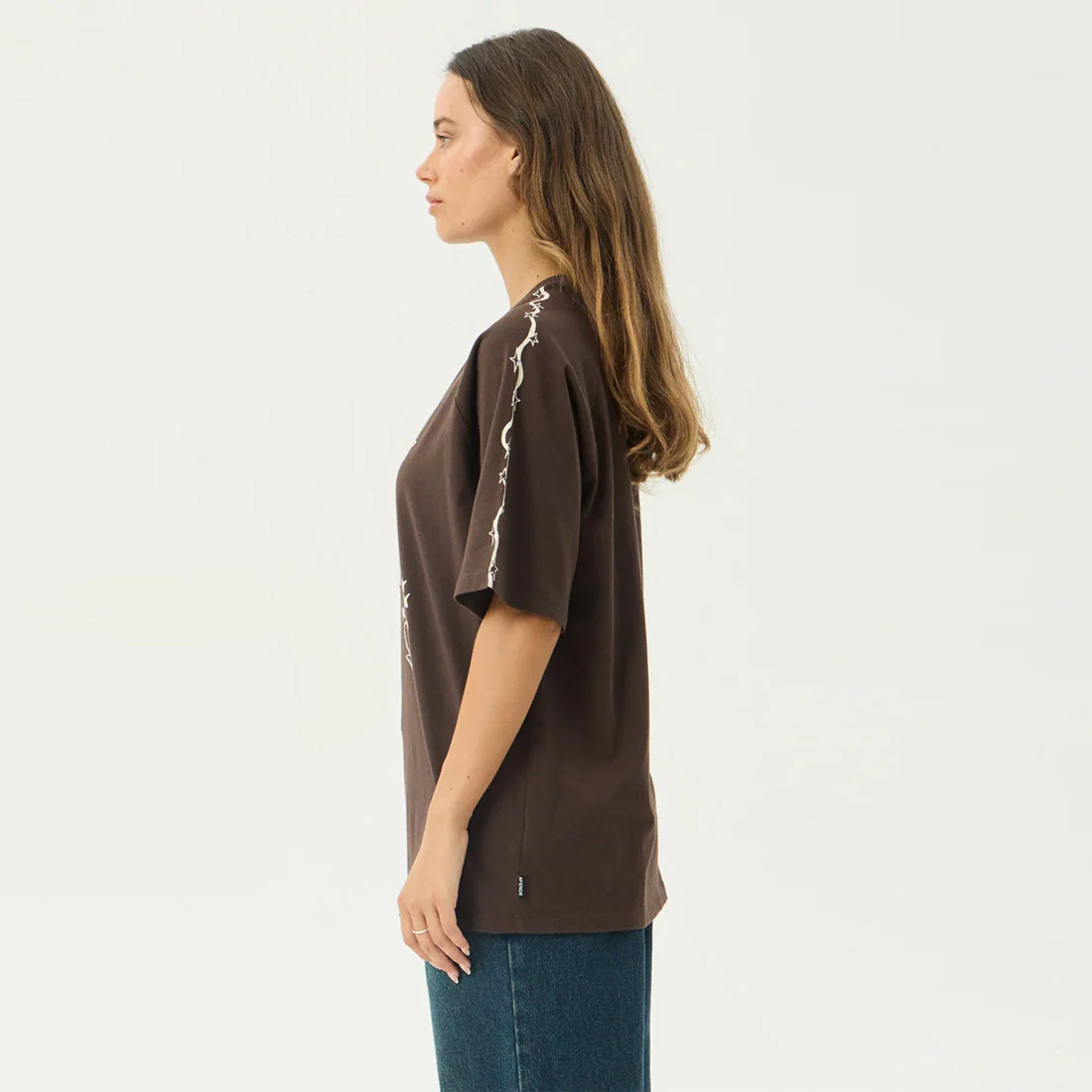 AFENDS Women's Terra Oversized Raglan Tee - Coffee - Image 4