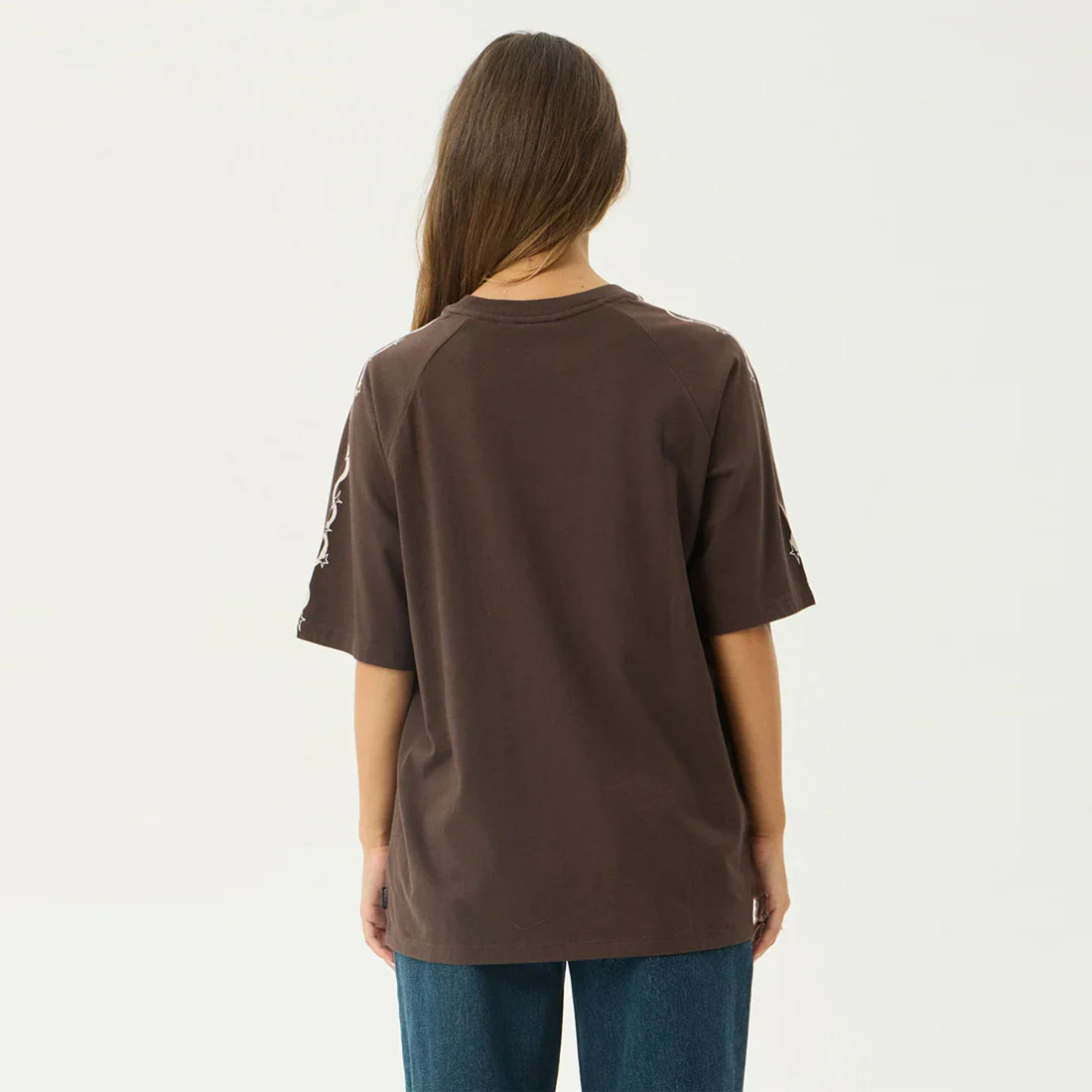AFENDS Women's Terra Oversized Raglan Tee - Coffee - Image 5