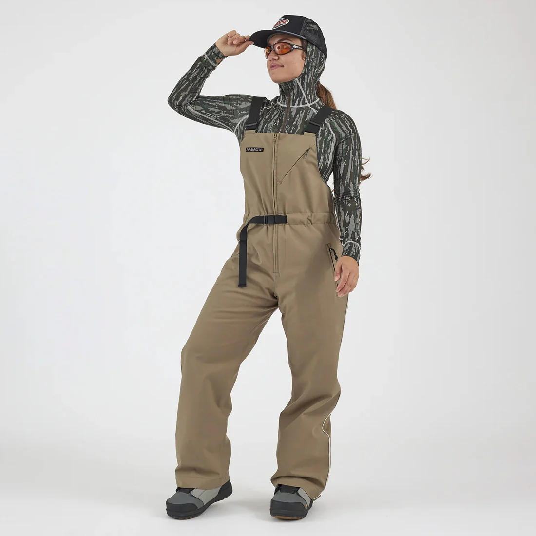 AIRBLASTER Women's Every Body Bib Pant 2025 - Shroom - Image 3