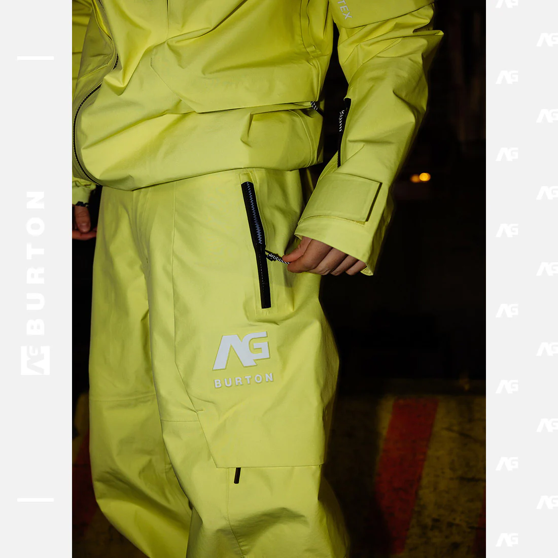 BURTON Analog AG Gore-Tex Hardpack 3L Pant - Sulfur Zest - Image 3