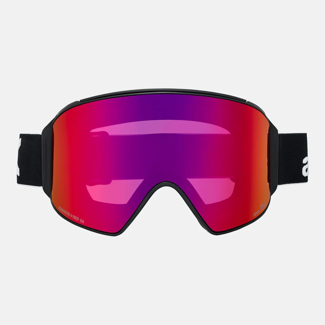 ANON M4 Cylindrical Goggle + MFI Facemask 2026 - Black/Perceive Sunny Red - Image 2