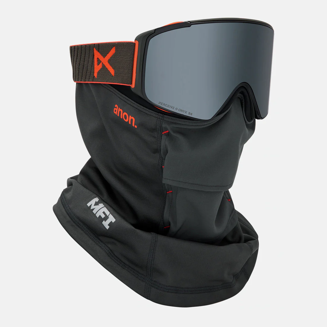 ANON M4S Cylindrical Goggle + MFI Facemask 2026 - Fiesta Red/Perceive Sunny Onyx - Image 5