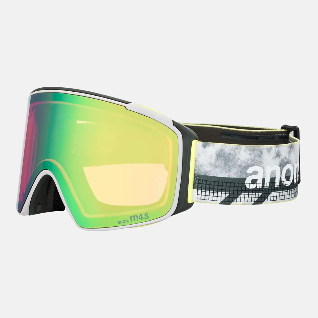 ANON M4S Cylindrical Goggle + MFI Facemask 2026 - Tilt Shift/Perceive Variable Green - Image 3