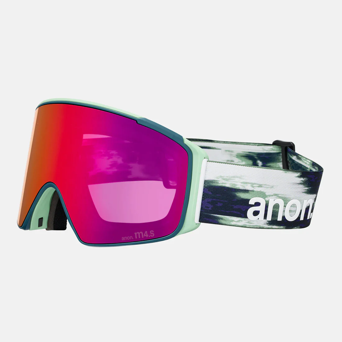 ANON M4S Cylindrical Low Bridge Fit Goggle + MFI Facemask 2026 - Family Tree/Perceive Sunny Red - Image 3