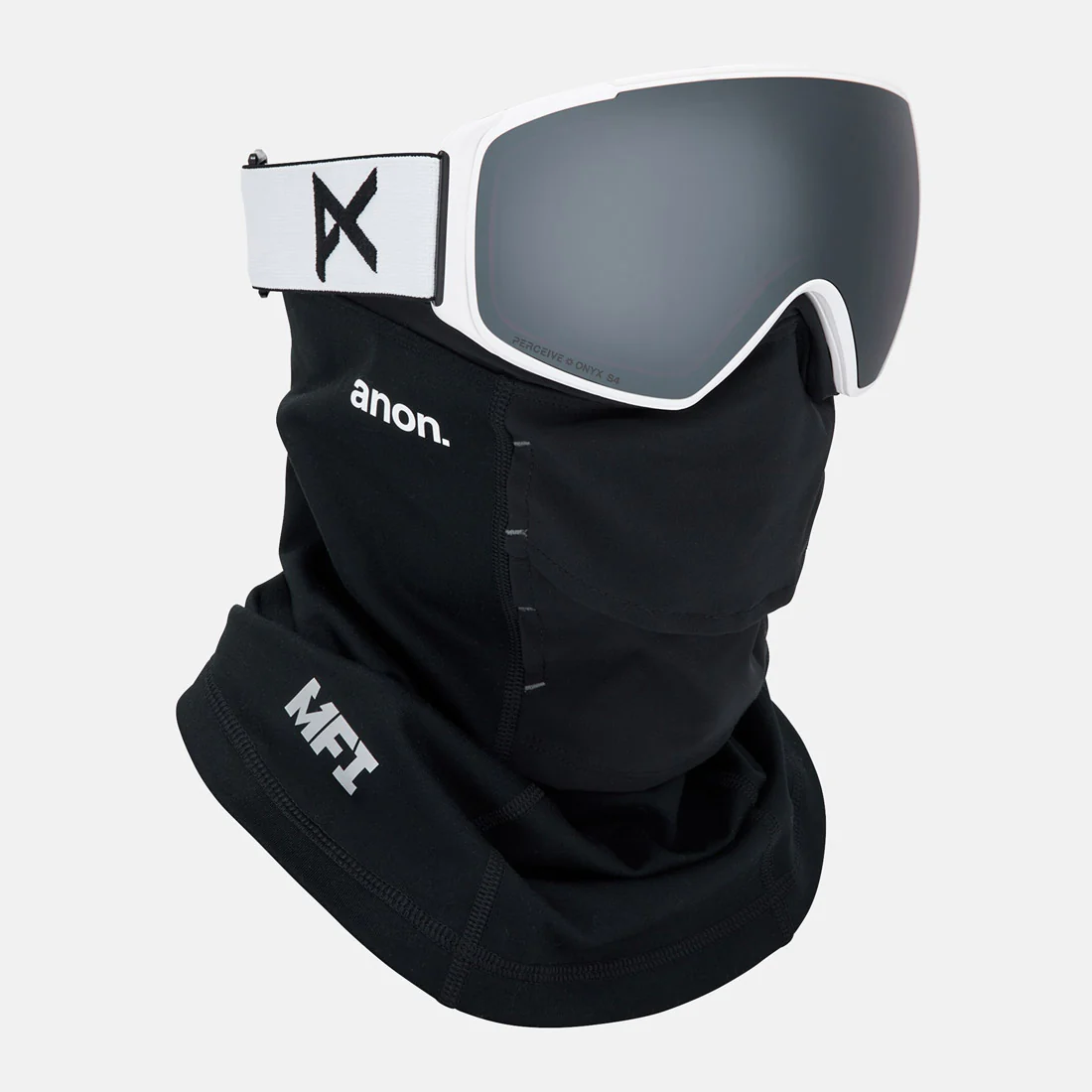 ANON M4S Toric Low Bridge Fit Goggle + MFI Facemask 2026 - White/Perceive Sunny Onyx - Image 5