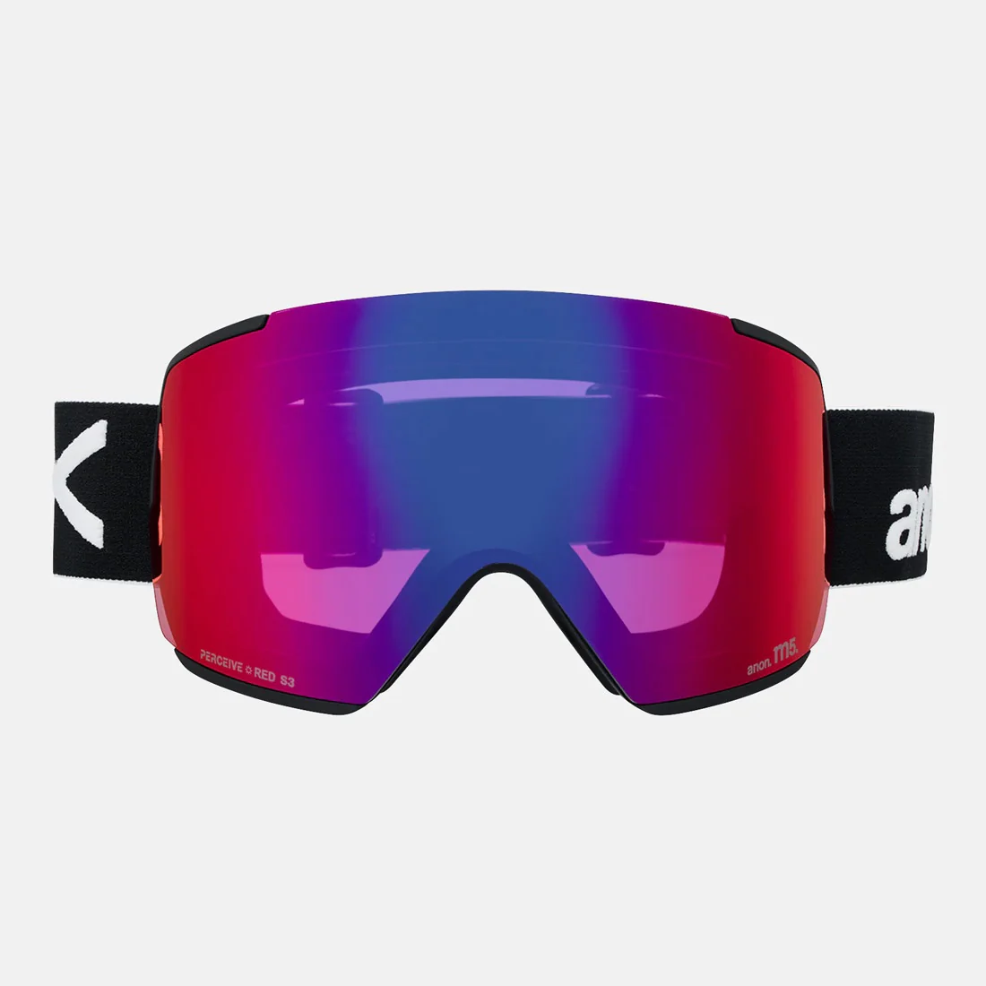 ANON M5 Goggle + MFI Facemask 2026 - Black/Perceive Sunny Red - Image 2