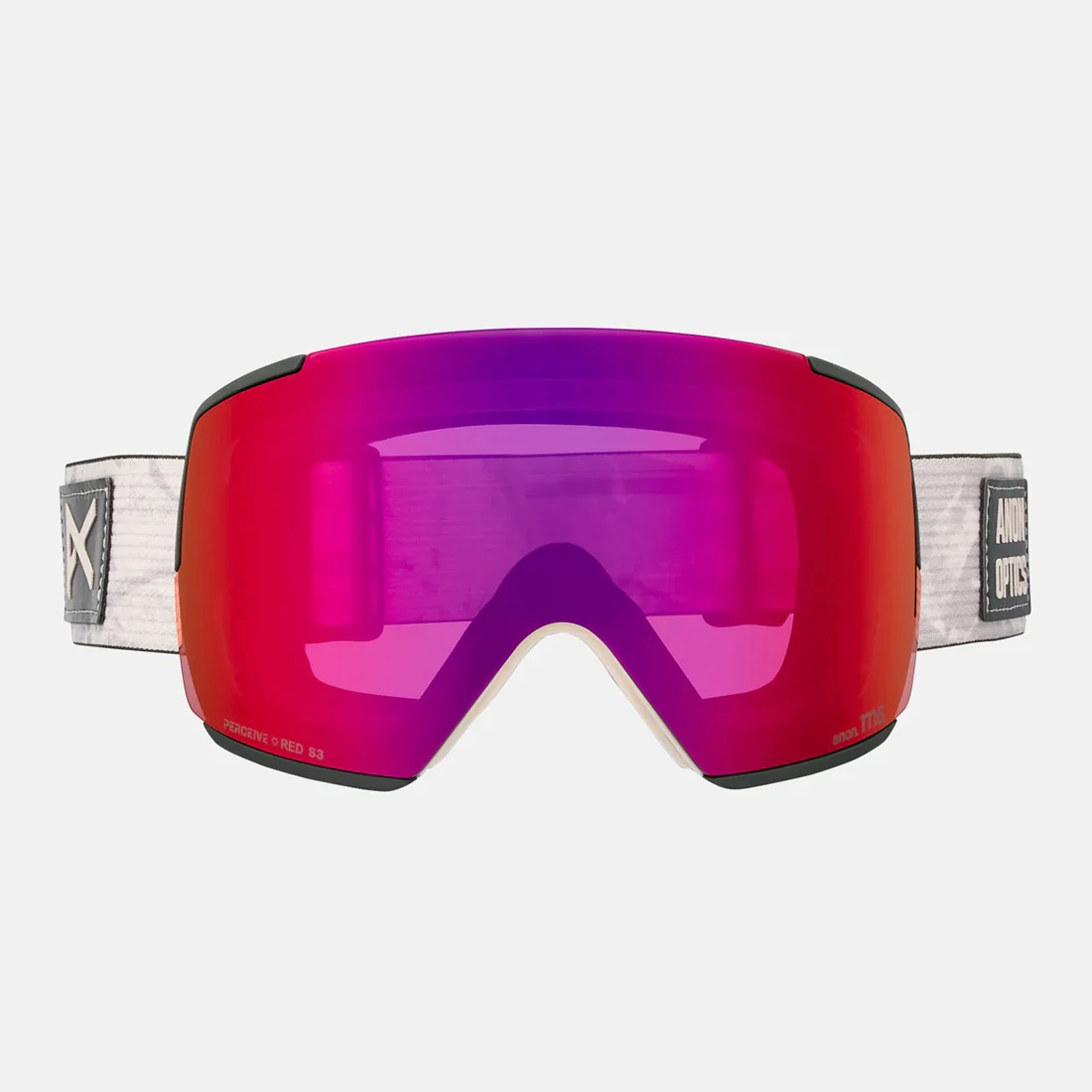 ANON M5 Goggle + MFI Facemask 2026 - Sediment/Perceive Sunny Red - Image 2