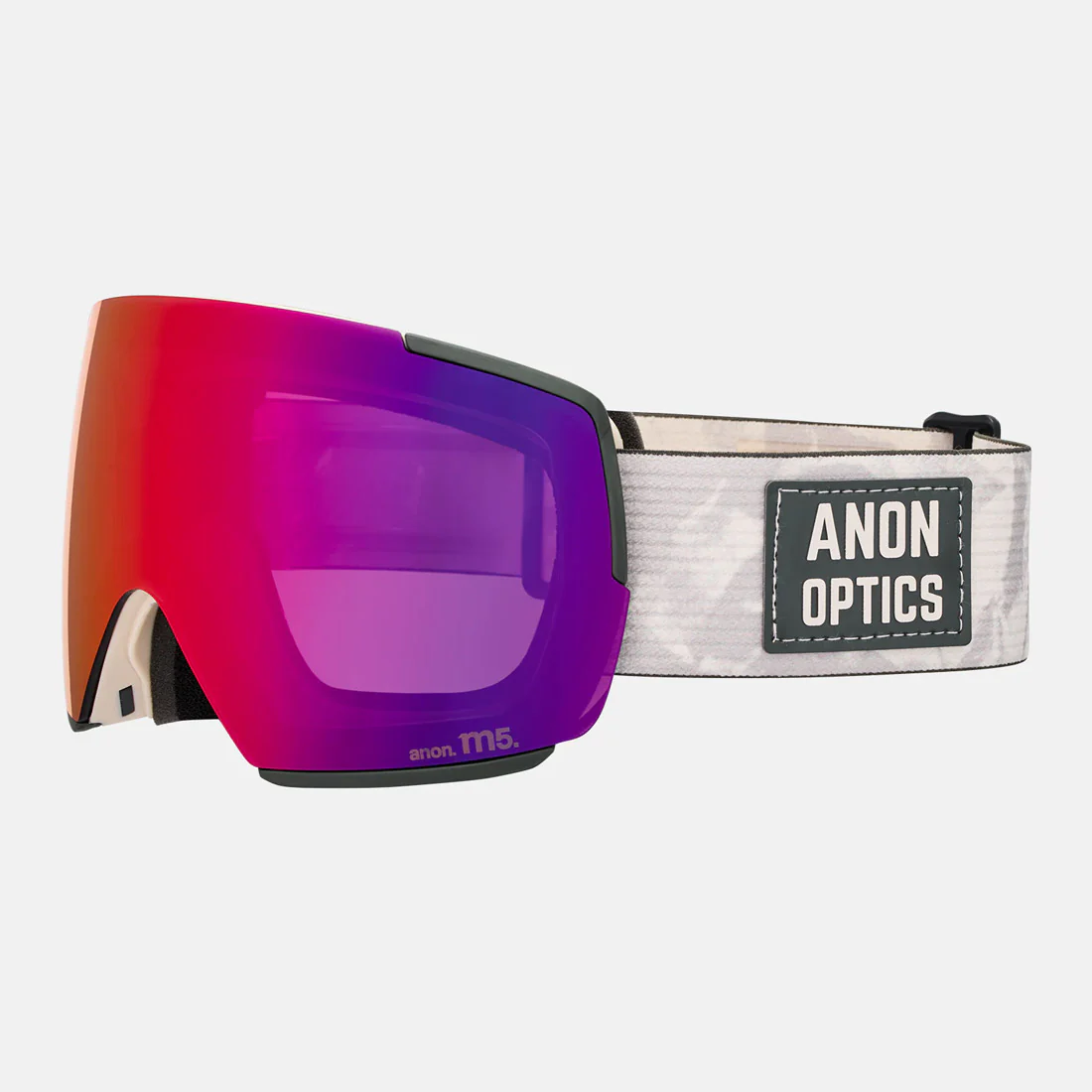 ANON M5 Goggle + MFI Facemask 2026 - Sediment/Perceive Sunny Red - Image 3