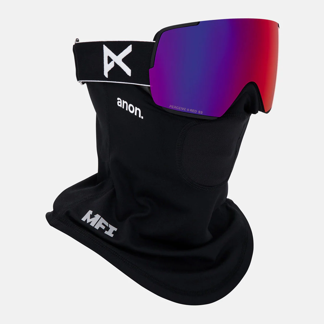 ANON M5S Goggle + MFI Facemask 2026 - Black/Perceive Sunny Red - Image 5