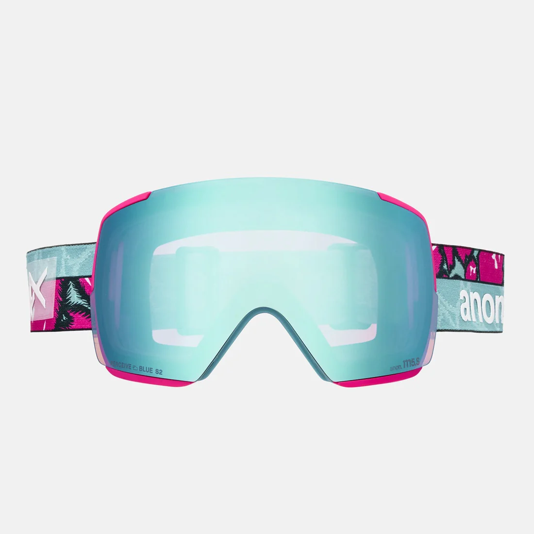 ANON M5S Goggle + MFI Facemask 2026 - Pink Tides/Perceive Variable Blue - Image 2