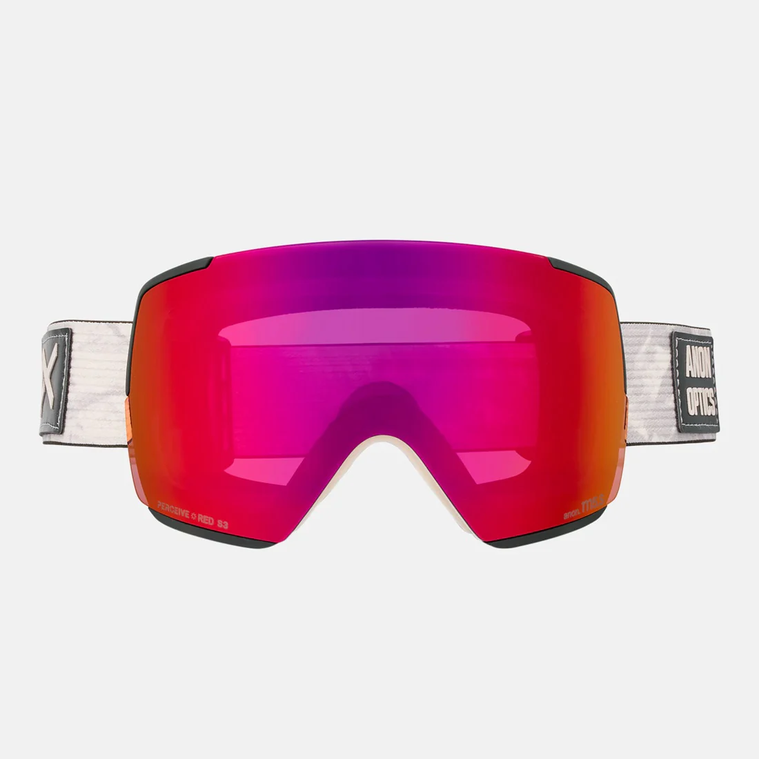 ANON M5S Goggle + MFI Facemask 2026 - Sediment/Perceive Sunny Red - Image 2