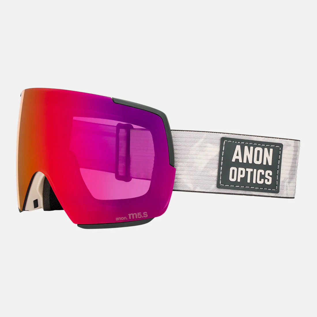 ANON M5S Goggle + MFI Facemask 2026 - Sediment/Perceive Sunny Red - Image 3