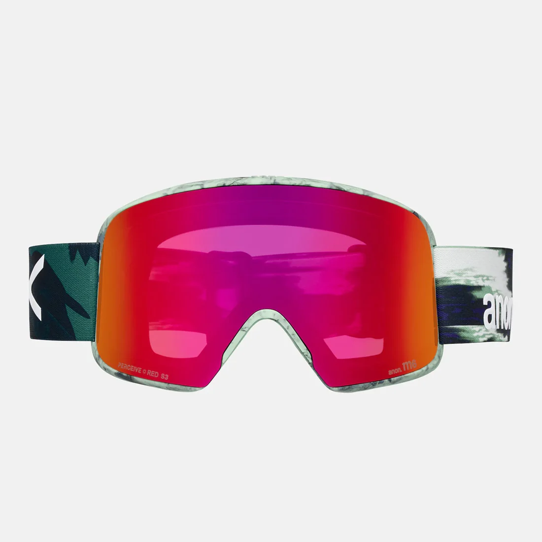 ANON M6 Goggle + MFI Facemask 2026 - Family Tree/Perceive Sunny Red - Image 2