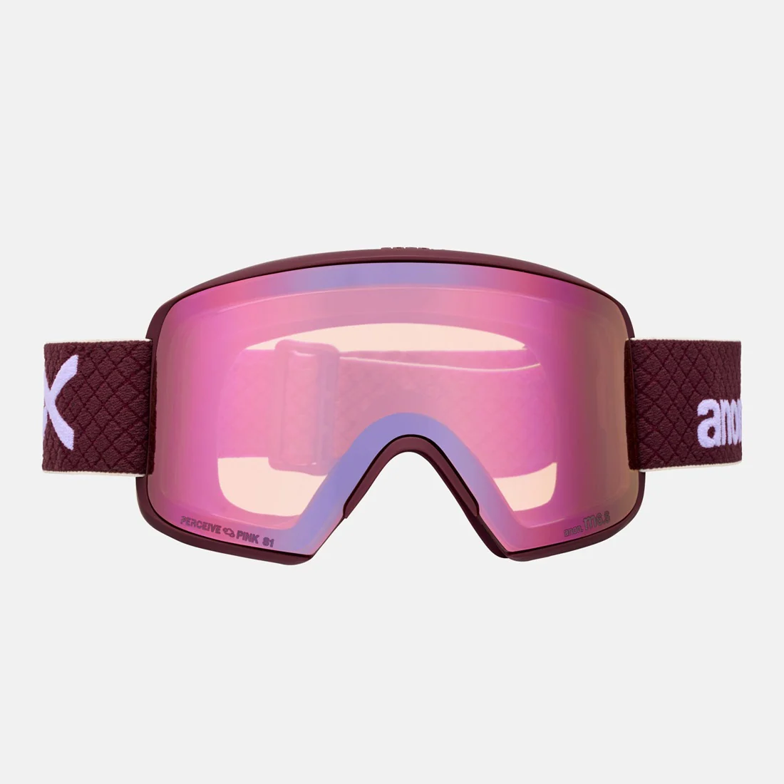 ANON M6S Goggle + MFI Facemask 2026 - Deep Cherry/Perceive Cloudy Pink - Image 2