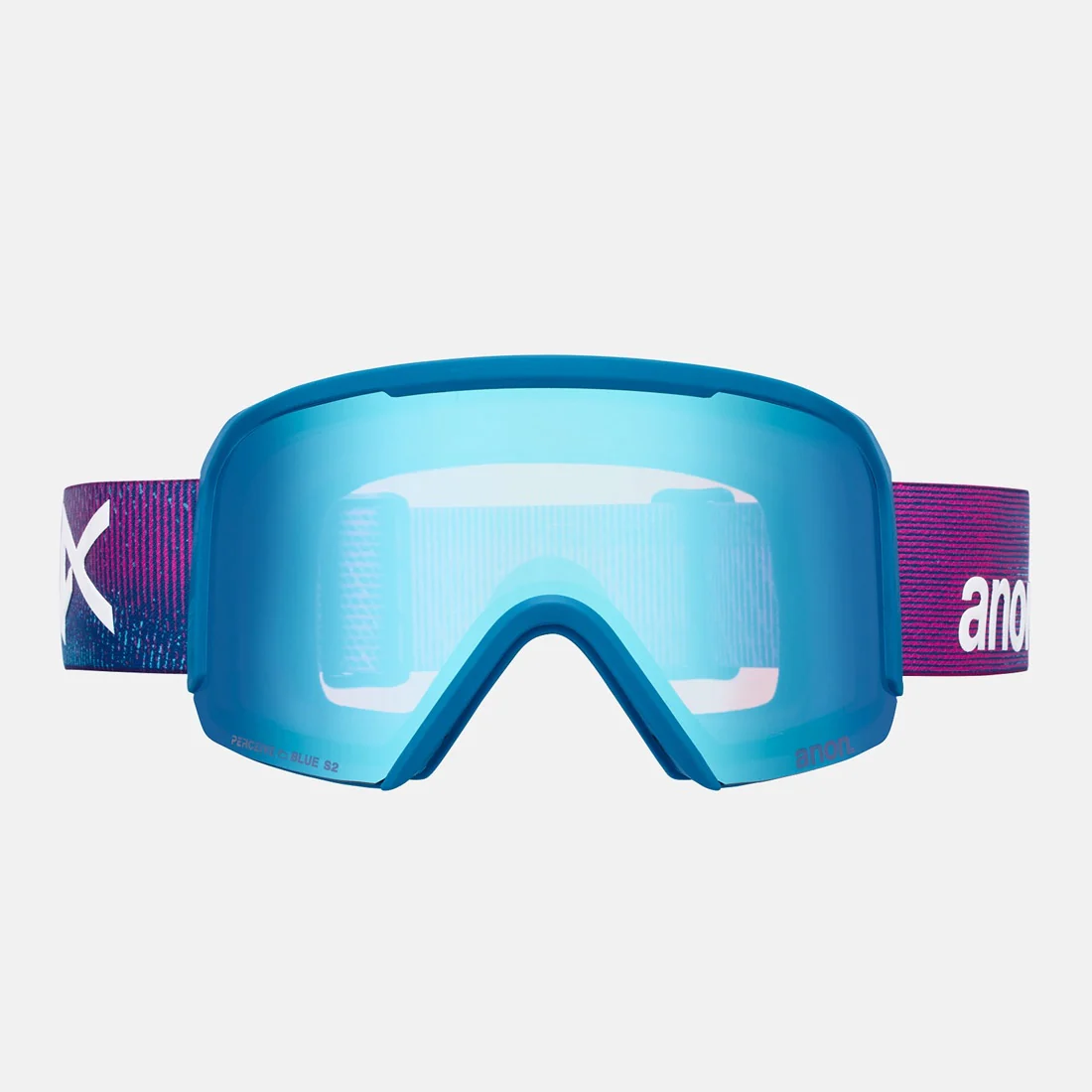 ANON Nesa Goggle + MFI Facemask 2026 - Pink Denim/Perceive Variable Blue - Image 2
