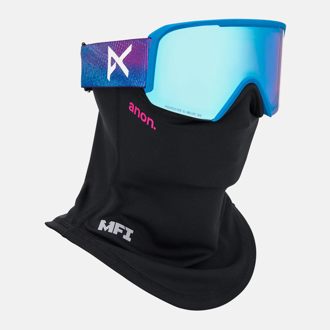 ANON Nesa Goggle + MFI Facemask 2026 - Pink Denim/Perceive Variable Blue - Image 5
