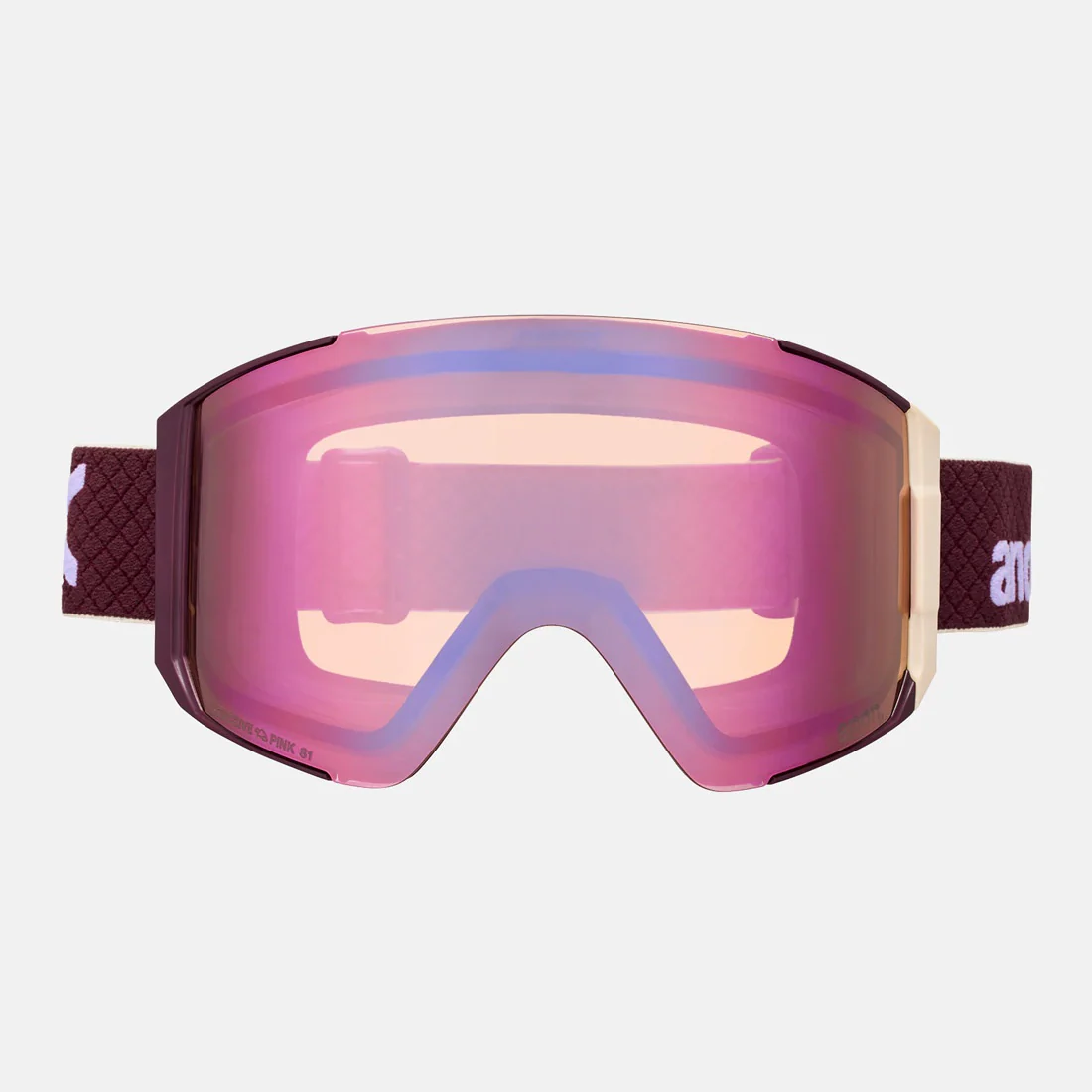 ANON Sync Goggle + MFI Facemask 2026 - Deep Cherry/Perceive Cloudy Pink - Image 2