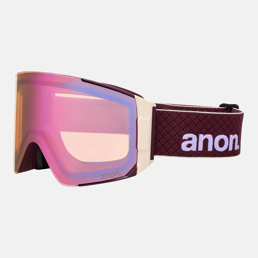 ANON Sync Goggle + MFI Facemask 2026 - Deep Cherry/Perceive Cloudy Pink - Image 3