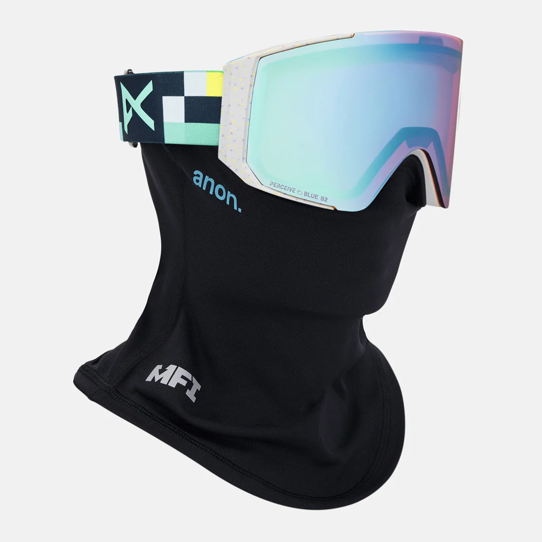 ANON Sync Goggle + MFI Facemask 2026 - Pixel/Perceive Variable Blue - Image 5