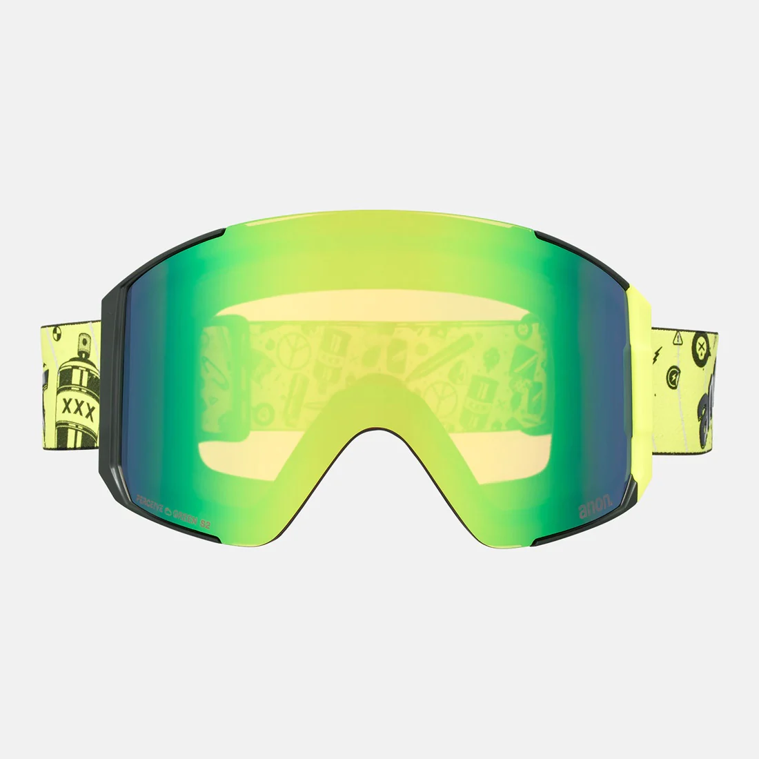 ANON Sync Goggle + MFI Facemask 2026 - Whirlwind/Perceive Variable Green - Image 2