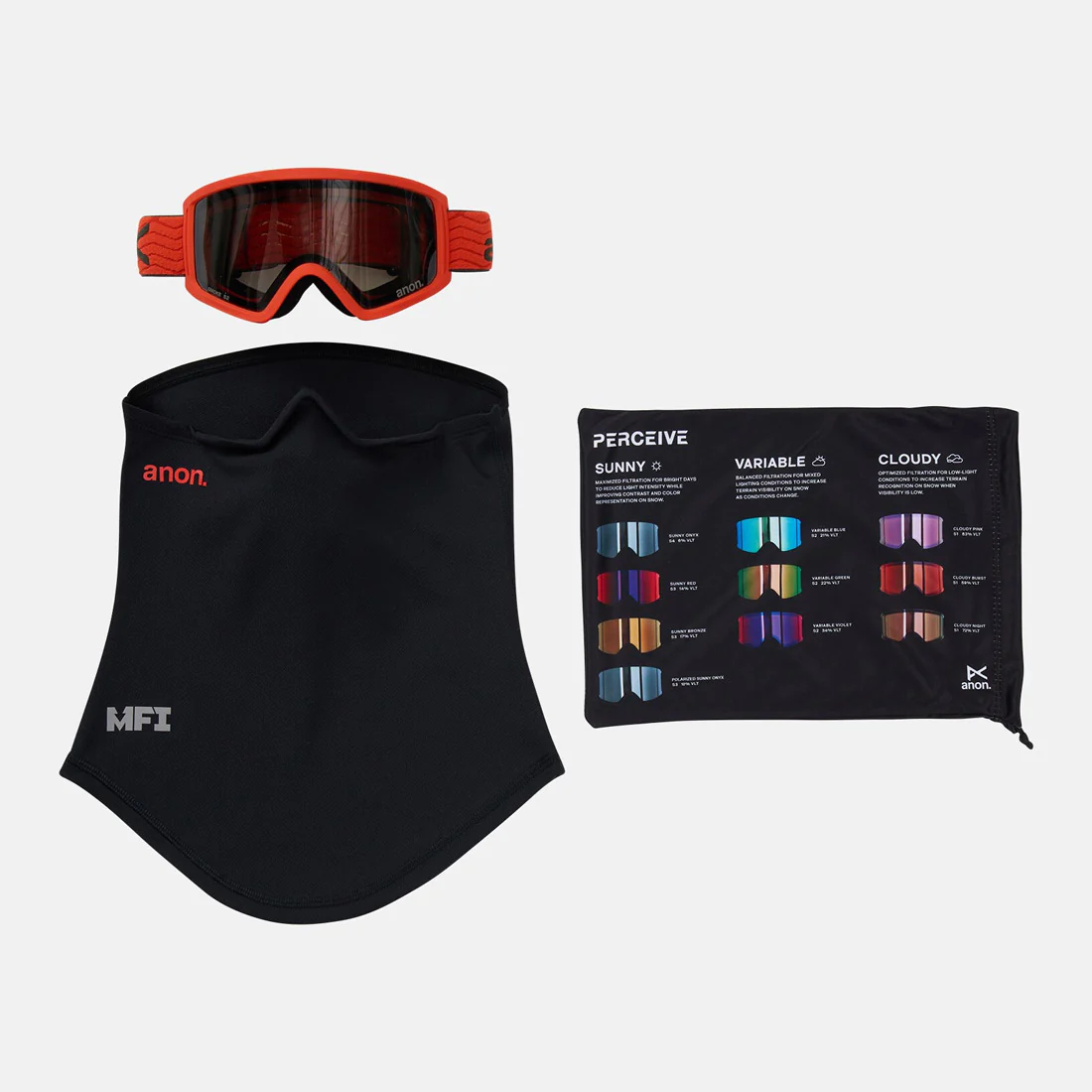 ANON Tracker 2.0 Goggle 2026 - Fiesta Red/Smoke - Image 6