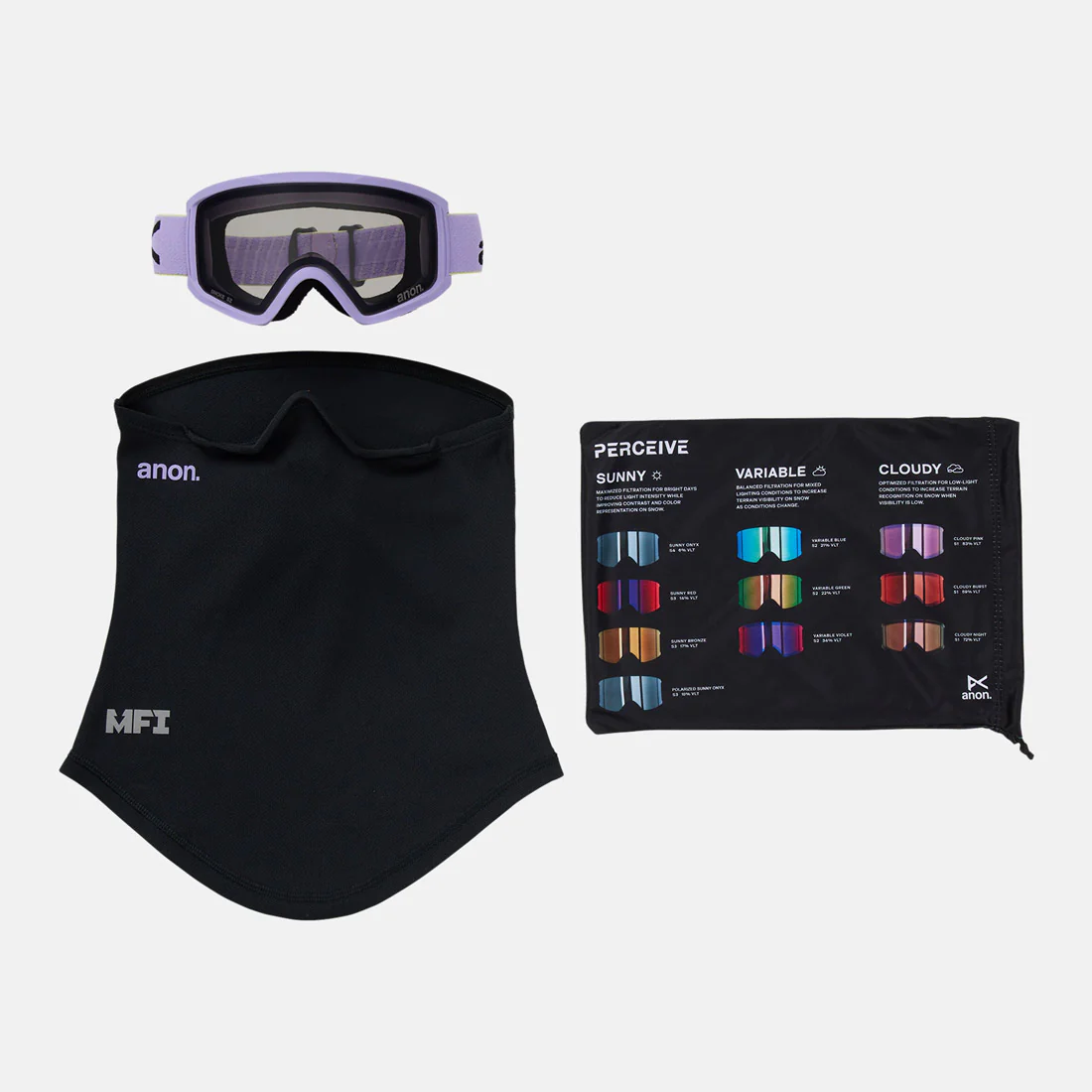 ANON Tracker 2.0 Low Bridge Fit Goggle 2026 - Hyper Lilac/Smoke - Image 6