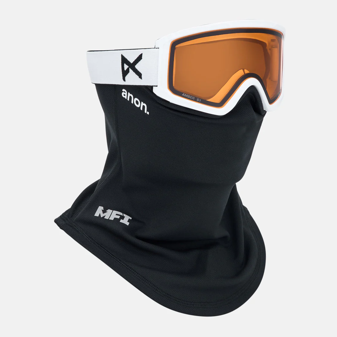 ANON Tracker 2.0 Low Bridge Fit Goggle 2026 - White/Amber - Image 5
