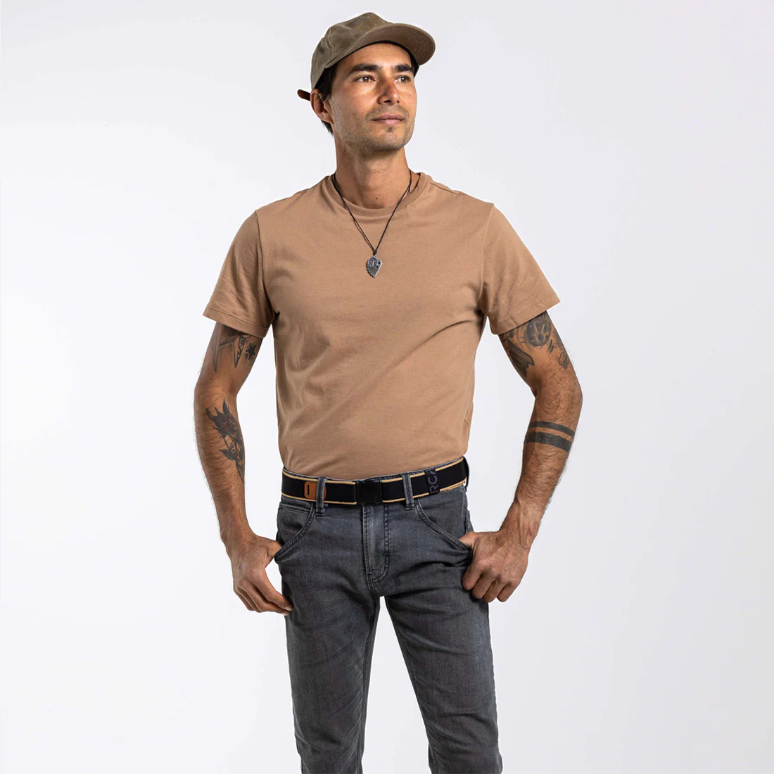 ARCADE Blackwood Belt - Black/Sand - Image 5