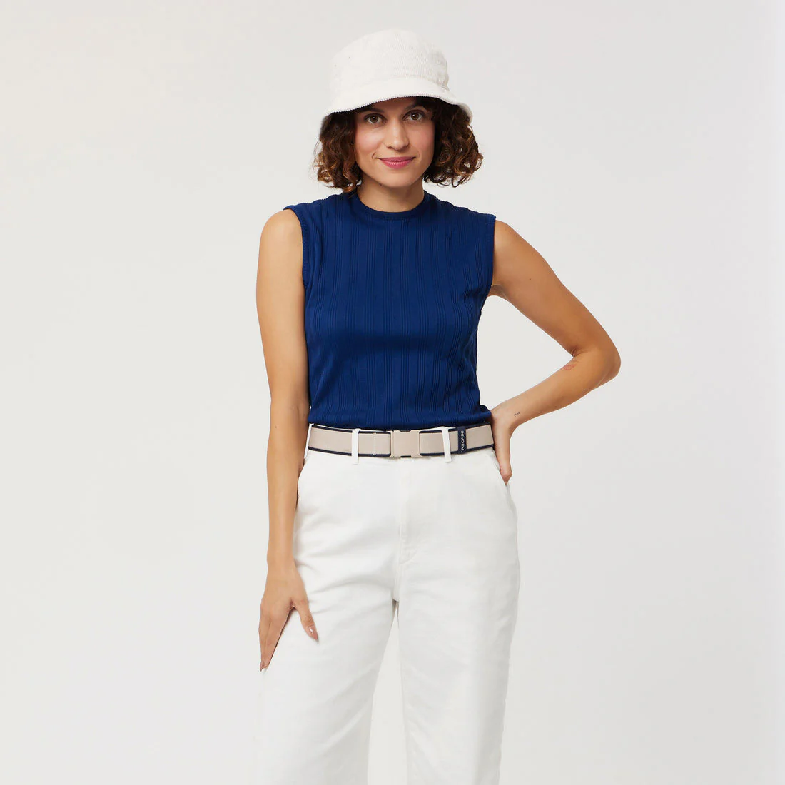 ARCADE Carto Belt - Oat/Navy - Image 5