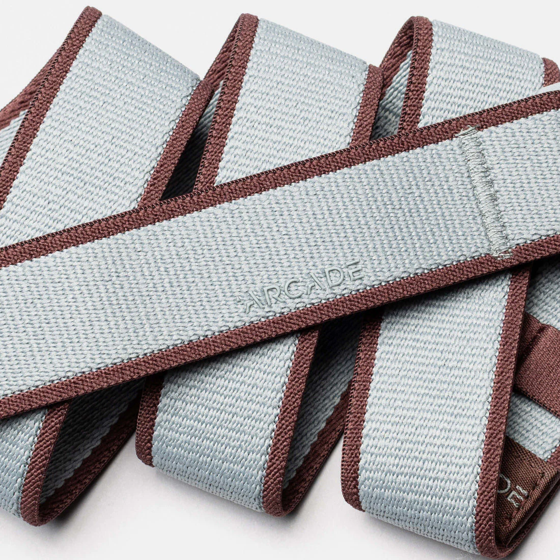ARCADE Carto Slim Belt - Cloud/Burgundy - Image 2