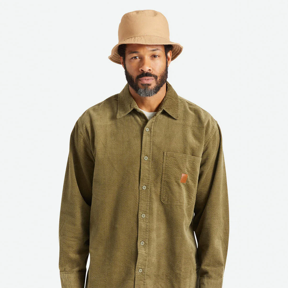 BRIXTON Abraham Reversible Bucket Hat - Mojave - Image 5