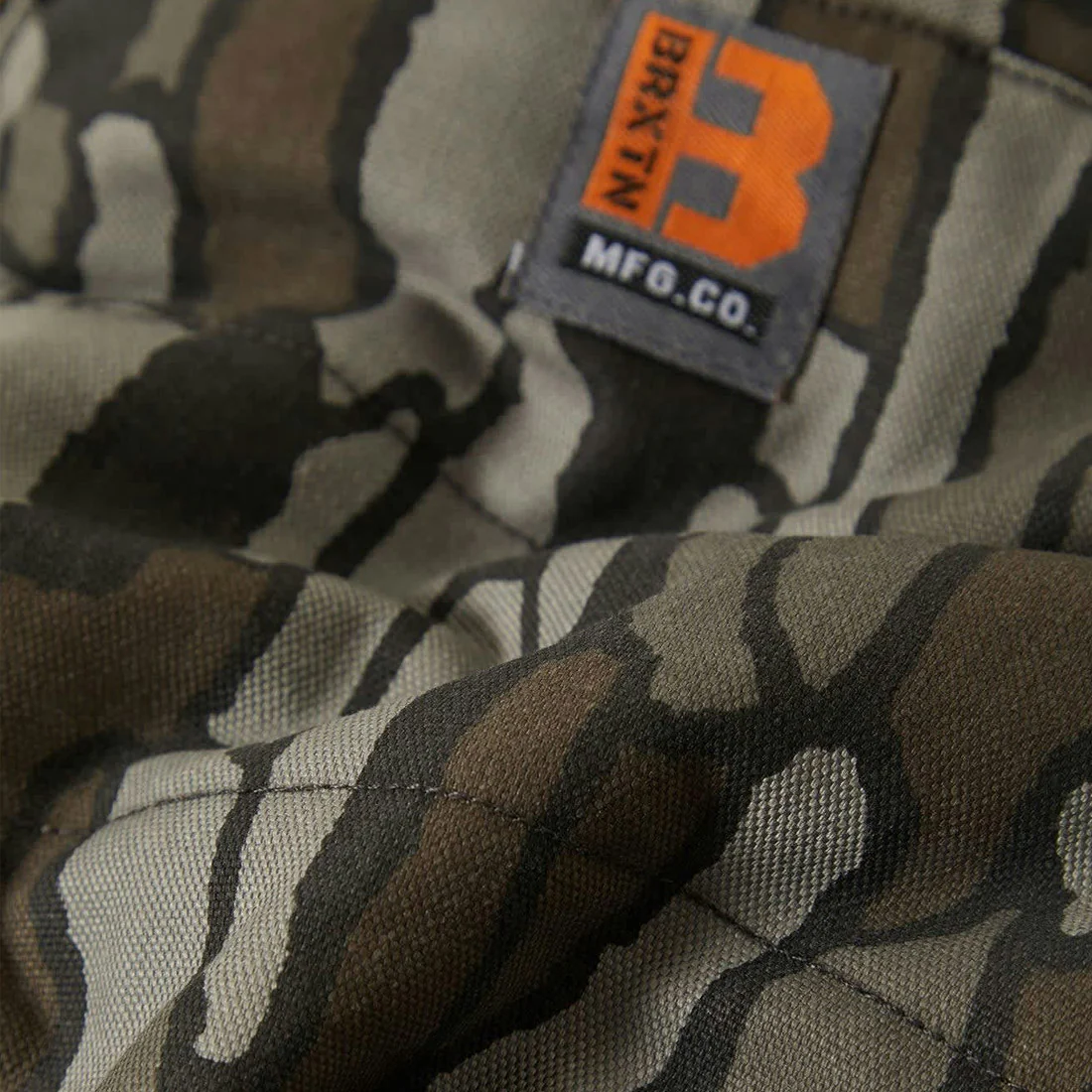 BRIXTON Builders Abraham Reversible Vest - Bark Camo - Image 7