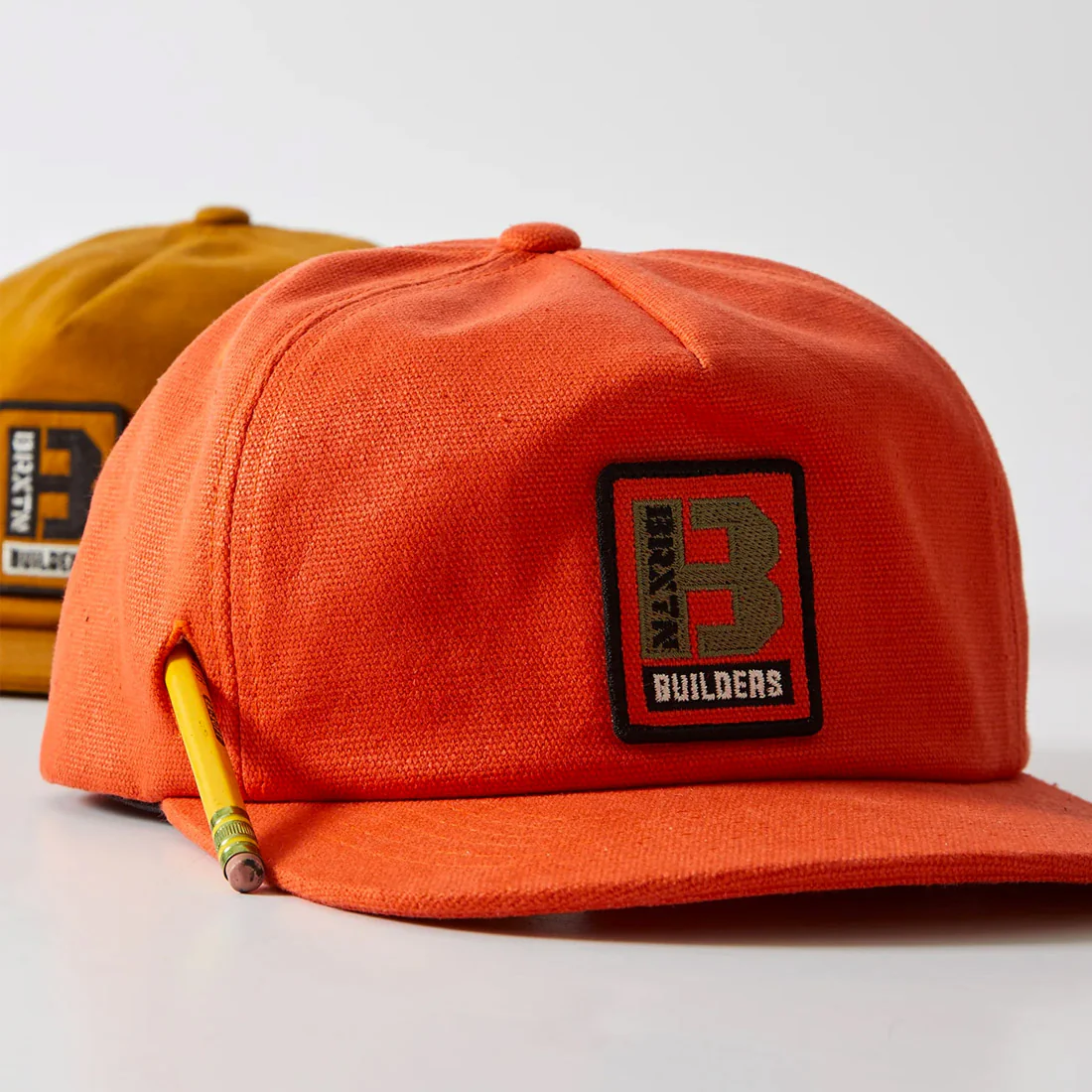 BRIXTON Builders MP Adjustable Cap - Orange - Image 3