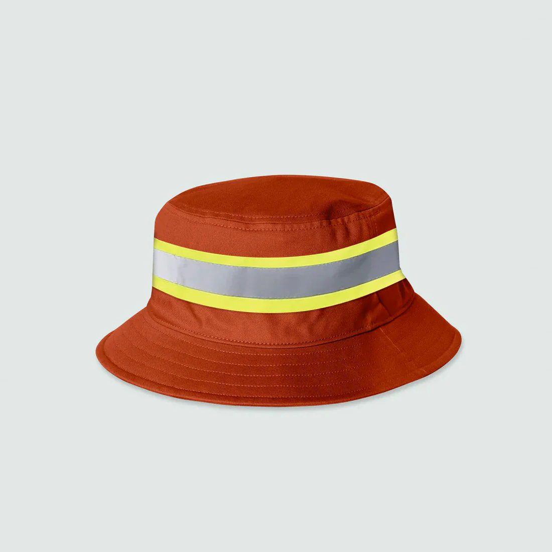 BRIXTON Builders Reversible Bucket Hat - Bison/Burnt Red - Image 2