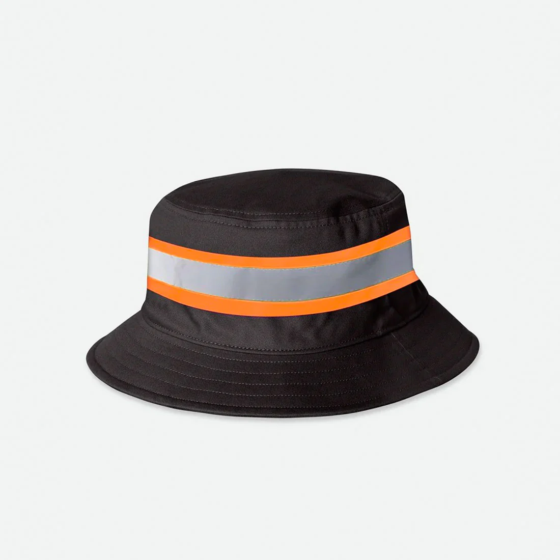 BRIXTON Builders Reversible Bucket Hat - Charcoal/Black - Image 2