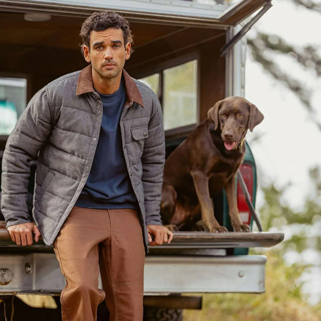 BRIXTON Cass Menswear Jacket - Mixed Tweed - Image 2