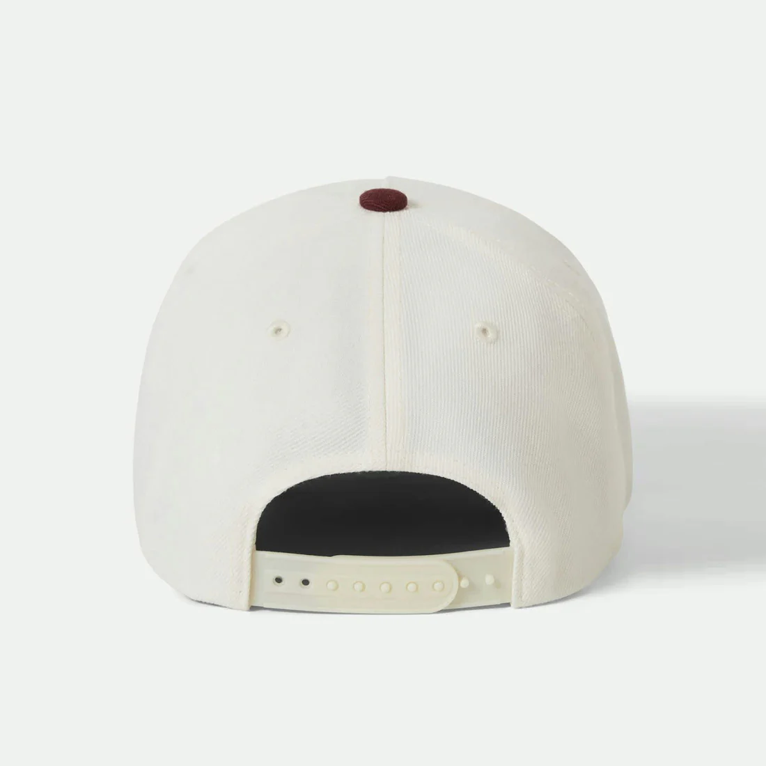 BRIXTON Crest C MP Snapback - Port/Off White - Image 3