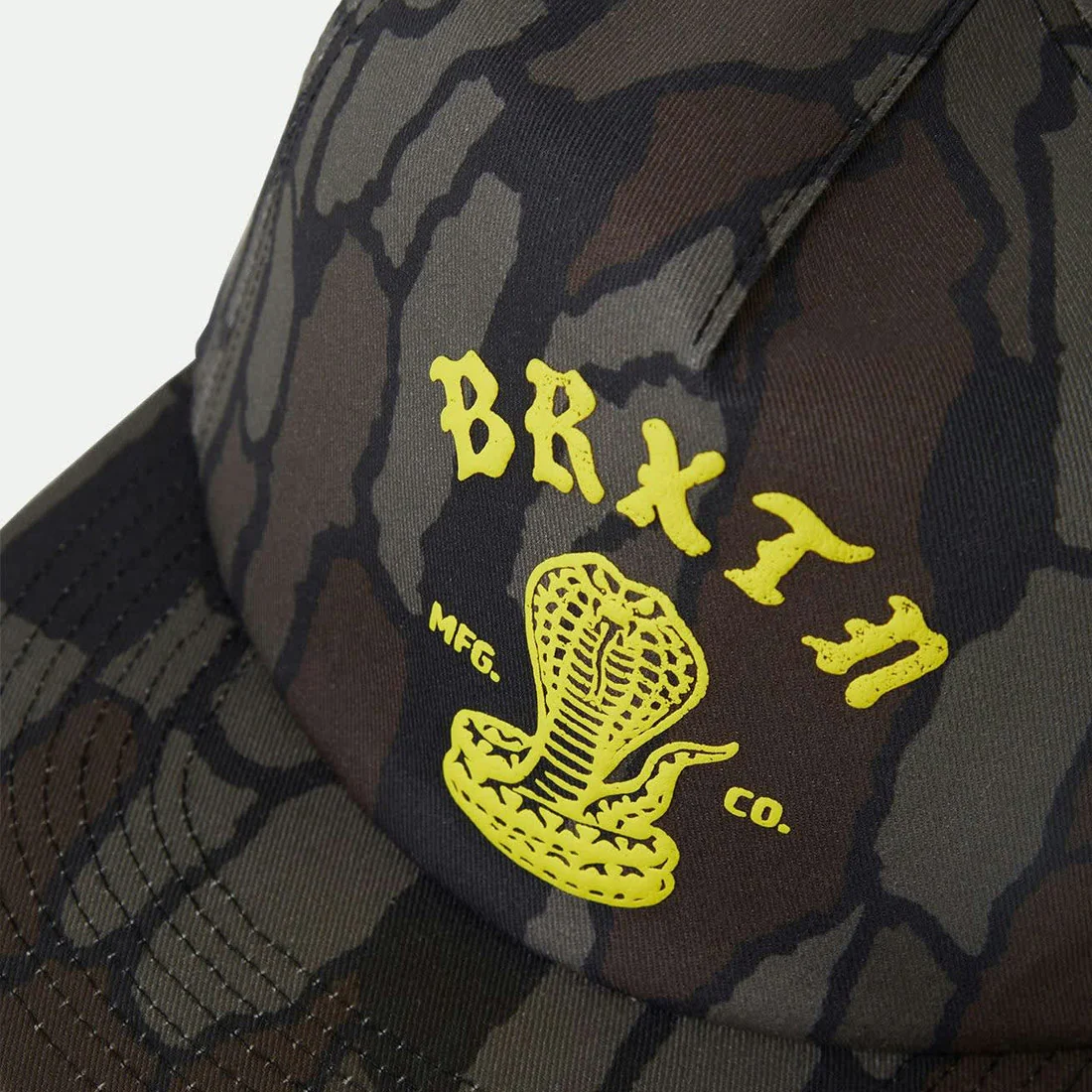 BRIXTON Darver HP Snapback - Bark Camo - Image 2